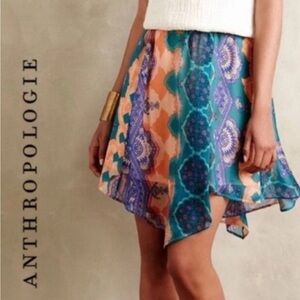 HD in Paris silk skirt Anthropologie NWOT!